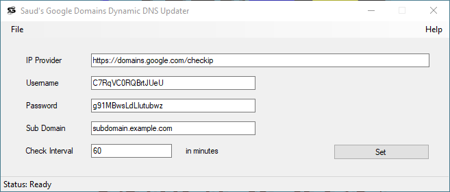 Google Domains Dynamic DNS Updater Windows Client